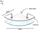 Cantoneira Para Banheiro Porta Shampoo Lavabo Organizador De