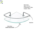 Cantoneira Para Banheiro Porta Shampoo Lavabo Organizador De