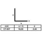 Cantoneira Preto - 1,9cmx1,9cm - 02 Uni De 3m - Ct007 Kit