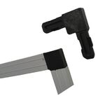 Cantoneira Tela Mosquiteira Para Perfil Alumínio Preto 4 Pç