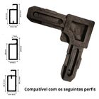 Cantoneira Tela Mosquiteira Para Perfil Alumínio Preto 4 Pç