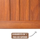 Cantoneira Tipo L Uso Interno Wpc Cor Mogno (2 5cmx2 5cmx2 9m)