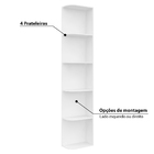 Cantoneira Virtual 4 Prateleiras Robel - Branco