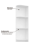 Cantoneira Virtual 4 Prateleiras Robel - Branco