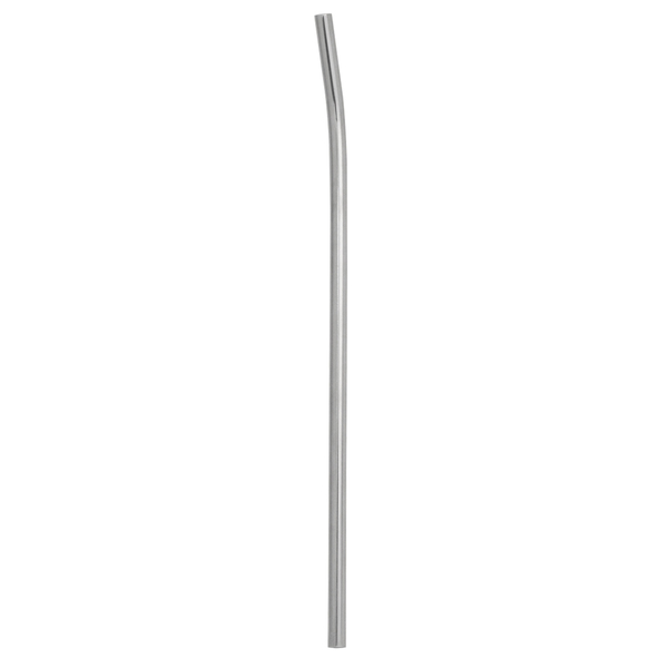 Canudo De Aço Inox Reutilizável Ecológico Curvado 6,3mm 23cm