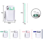 Canudo De Silicone Dobrável Reutilizável Ecológico C/ Case -