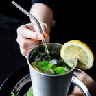 Canudo Ecológico Reutilizáveis Em Inox C/ Escova Kit C/2