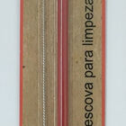 Canudo Vermelho Em Inox Com Escova 20cm Milk Home