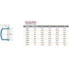 Cap Para Água Marrom - Krona, Tamanho: 32mm