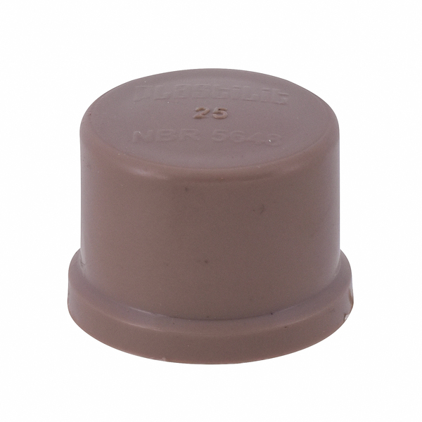 Cap Soldável Marrom 25mm 3/4" Plastilit