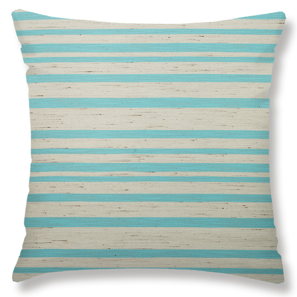 Capa 45 X 45 Cm  Jacquard Savana Listras Jacquard Az  Lartex