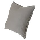 Capa Almofada Algodão Liso Cinza 45x45cm Com Viés