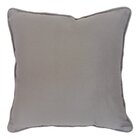 Capa Almofada Algodão Liso Cinza 45x45cm Com Viés