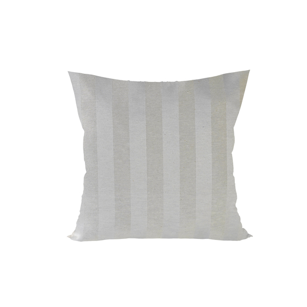 Capa Almofada Algodão Listrada Palha Brilho