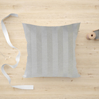 Capa Almofada Algodão Listrada Palha Brilho