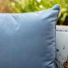 Capa Almofada Aveludada Páscoa Lisa Azul C/ Cordonê 43x43cm