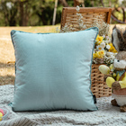 Capa Almofada Aveludada Páscoa Lisa Verde - C/ Cordonê 43x43cm