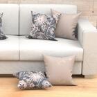 Capa Almofada Bege E Estampada 6 Unidades 45cm X 45cm Com Zíp