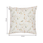 Capa Almofada Charme Flor Zina 43x43cm Bege