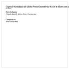 Capa Almofada De Linho Preta Geométrica 45cm X 45cm Com Zíper