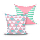 Capa Almofada Decorativa Rosê Kit Com 2 Unidades 45cm X 45cm