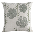 Capa Almofada Em Linho Bordada Verde 50x50cm Concept