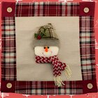 Capa Almofada Enfeite Natalino Boneco De Neve Decoração 45cm