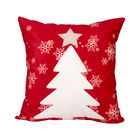 Capa Almofada Estampada Natal 40cm X 40cm Tecido Suede 2 Unid