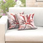 Capa Almofada Estampada Vermelha Vivarti Kit Com 6 Unidades C