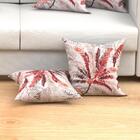 Capa Almofada Estampada Vermelha Vivarti Kit Com 6 Unidades C