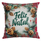 Capa Almofada Feliz Natal 43x43cm