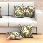 Capa Almofada Folhas Verdes Atlanta Kit Com 4 Unidades 45cm X