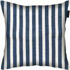 Capa Almofada Impermeável Sofá Área Externa Listras Azul