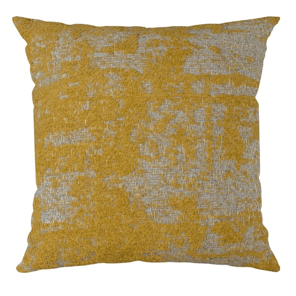Capa Almofada Jacquard Amarela E Cinza 50x50cm Concept
