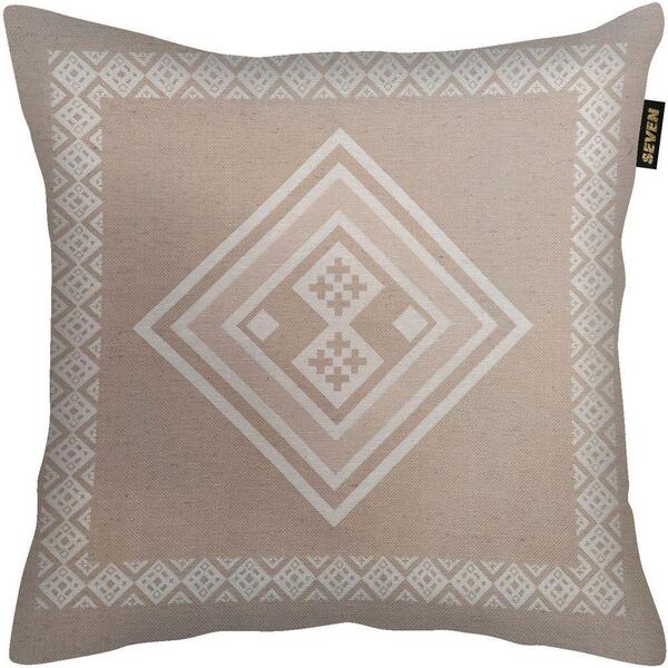 Capa Almofada Linho Luxo Decorativa 45x45cm Cor:geometrico