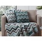 Capa Almofada Linho Luxo Decorativa 45x45cm Losango Preto