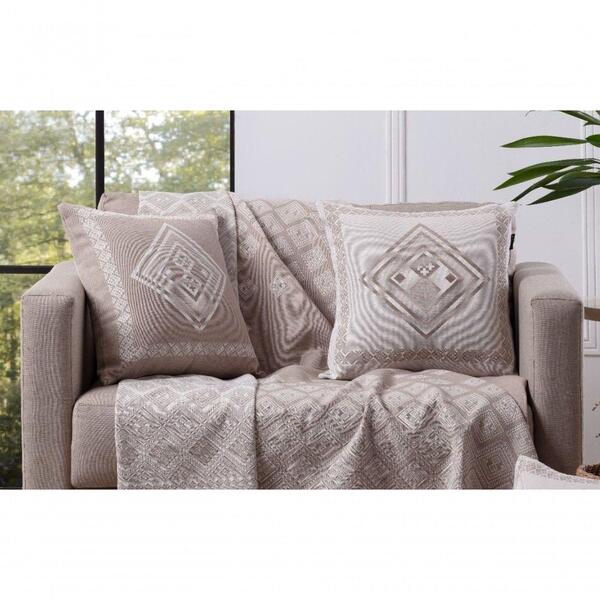 Capa Almofada Linho Luxo Decorativa 45x45cm Marfim