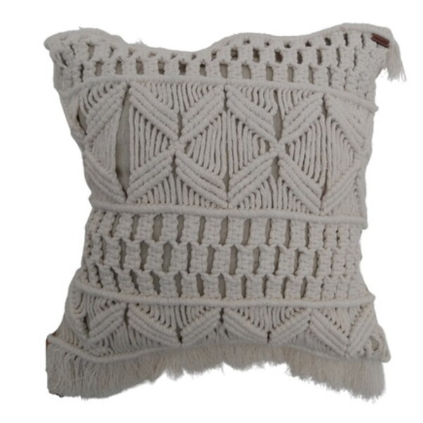 Capa Almofada Macramê Tangará