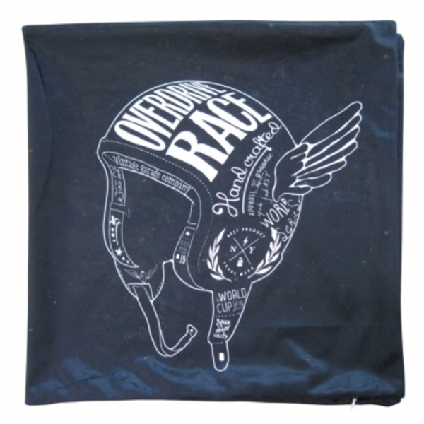 Capa Almofada Poliester Dark Helme With Wings Fd Preto 45 X