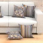 Capa Almofada Preta Estampada 6 Unidades 45cm X 45cm Com Zípe