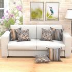 Capa Almofada Preta Estampada 6 Unidades 45cm X 45cm Com Zípe