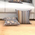 Capa Almofada Preta Estampada 6 Unidades 45cm X 45cm Com Zípe