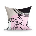 Capa Almofada Rosa Kit 4 Unidades 45cm X 45cm Com Zíper Decor