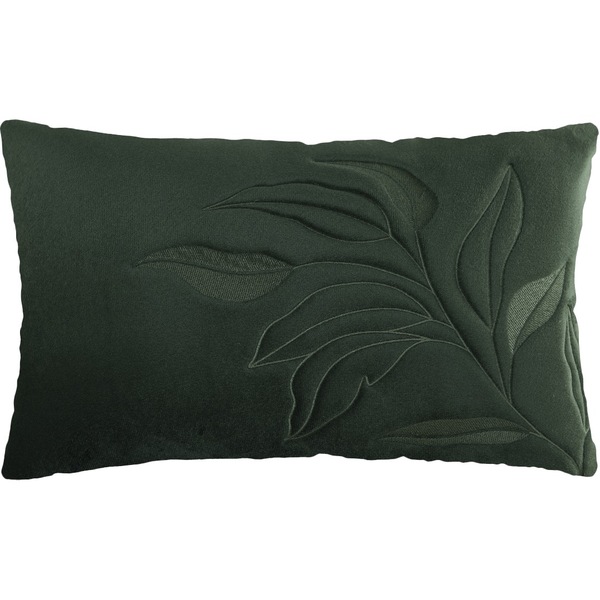 Capa Almofada Veludo Verde Bordado Em 3d 35x55cm Concept