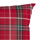 Capa Almofada Xadrez Vermelha 43x43cm