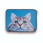 Capa Case Notebook 14 Personalizado Gato Olho Azul