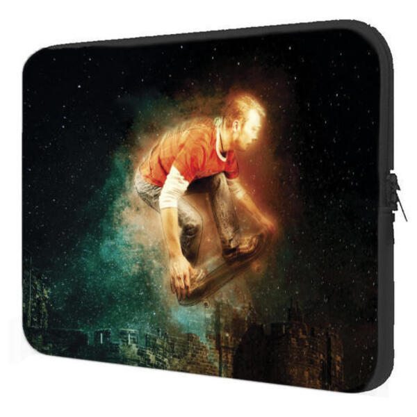 Capa Case Notebook 14 Personalizado Skate Skatista Cidade Noi