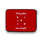 Capa Case Notebook 14 Personalizado Vc Ganhou Meu Coração