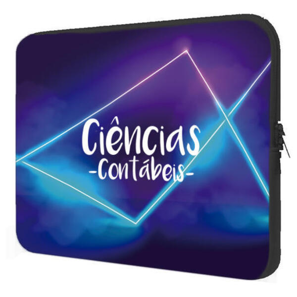 Capa Case Notebook 15.6 Personalizado Ciências Contábeis