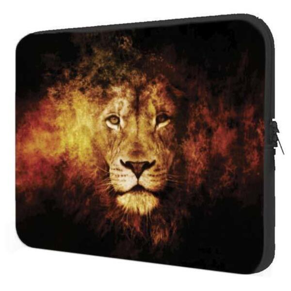 Capa Case Notebook 15.6 Personalizado Leão Fogo